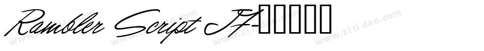 Rambler Script JF字体转换